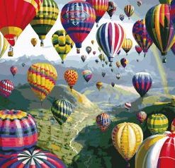 Air Balloons Paint By Numbers