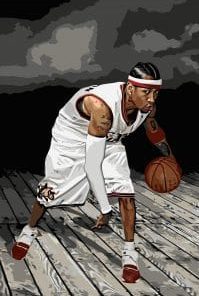 Allen Iverson Paint By Numbers