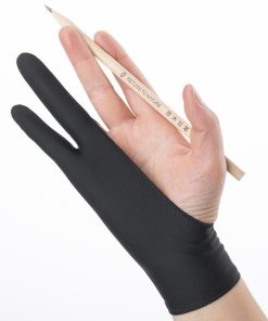 Black Fingers Painting Gloves