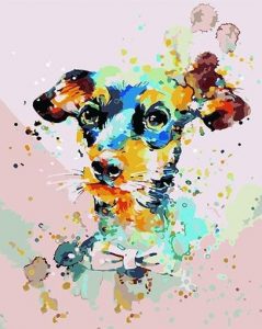 Colorful Dog Paint By Numbers