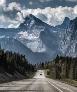 The Great Mountain Landscape Paint By Numbers