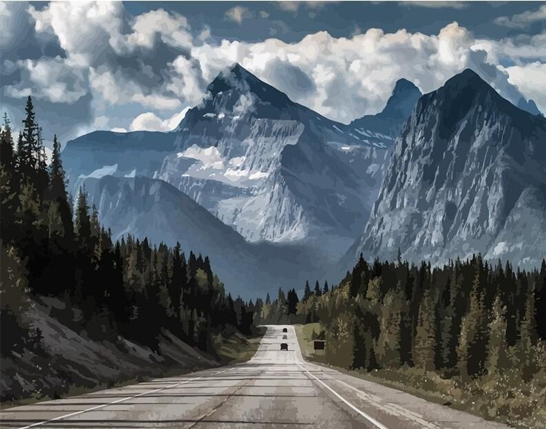 Bricolage-peinture-num-rique-par-num-ros-paquet-montagne-route-peinture-l-huile-Kits-muraux-coloriage-1