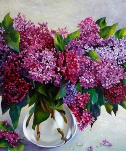 Purple Flowers  Flowers Paint By Numbers