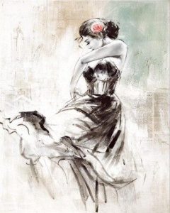 Dancer Girl of Ink People Paint By Numbers