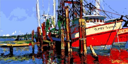 Fishing Boats Paint By Numbers