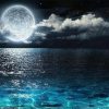 Full Moon On Sea Seascape Paint By Numbers