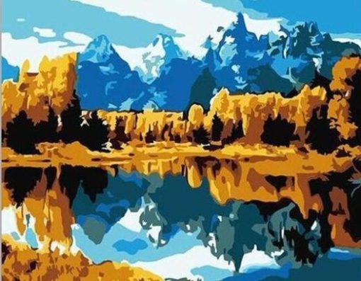 Grand Teton paint by numbers