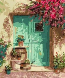 Green Door Paint By Numbers