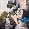 Abstract Forest Couple Romance and Love Paint By Numbers
