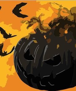 Halloween Pumpkin paint by numbers