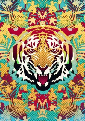 Hypnotic Tiger paint by numbers