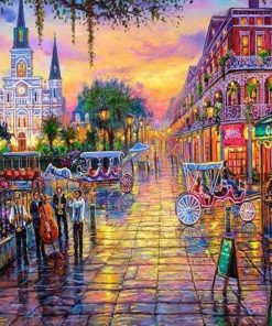 Jackson Square New Orleans paint by numbers