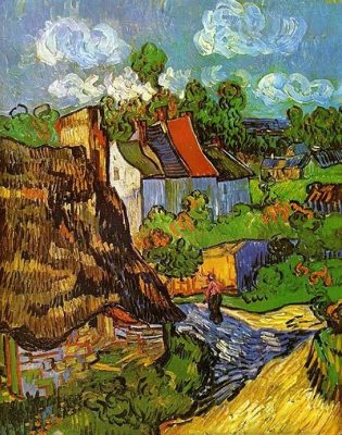 Houses In Auvers By Van Gogh Landscape Paint By Numbers
