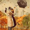 Autumn Loving Couple  Romance and Love Paint By Numbers