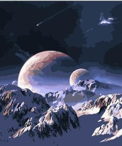 Planet Snow Mountain paint by numbers