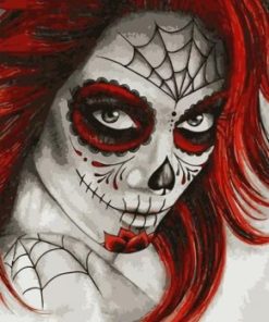 Scary Skull Paint By Numbers