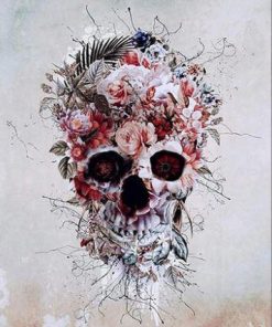 Skull Flowers Paint By Numbers