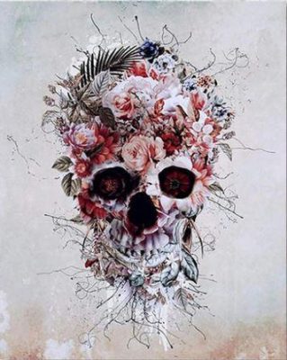 Skull Flowers Paint By Numbers