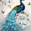 Blue Peacock Paint By Numbers