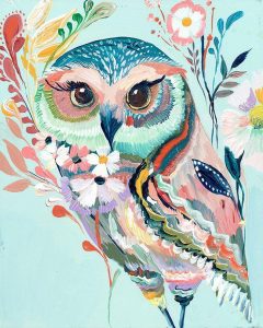 Colorful Owl - DIY Paint By Numbers - Numeral Paint