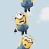 Minions Hanging Series Cartoon And Animation Paint By Numbers