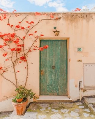 Amalfi Door Paint By Numbers