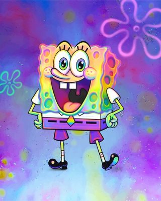 Colorful Spongebob Paint By Numbers