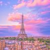 Tower Pink Sky Paint By Numbers