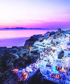 Santorini Island Paint By Numbers