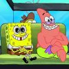 Spongebob And Friend Paint By Numbers