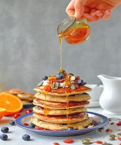 Pancake With Honey Paint By Numbers