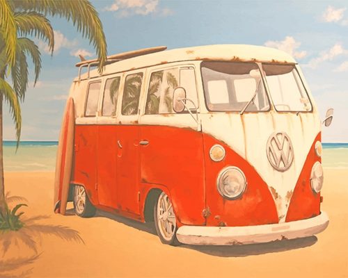 VW Bus Paint By Numbers