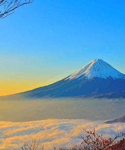 Japanese Mt Fuji Paint By Numbers