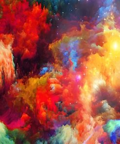 Colorful Nebula Paint By Numbers