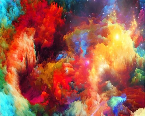 Colorful Nebula Paint By Numbers