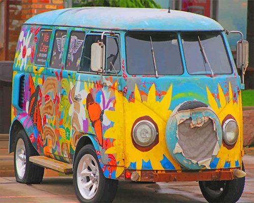 Volkswagen Van Paint By Numbers