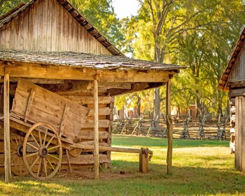 Wooden Barn Paint By Numbers