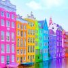 Aesthetic Colorful Buildings Paint By Numbers