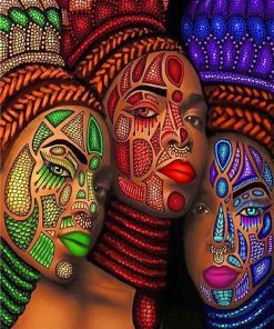 African Art Women Paint By Numbers