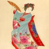 Ancient Japan Woman Dancer Paint By Numbers