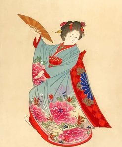 Ancient Japan Woman Dancer Paint By Numbers