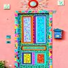 Artistic Colorful Door Paint By Numbers