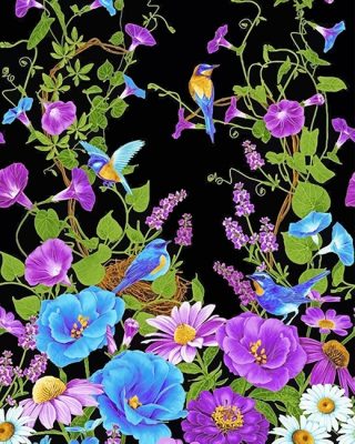 Beautiful Different Flowers Paint By Numbers