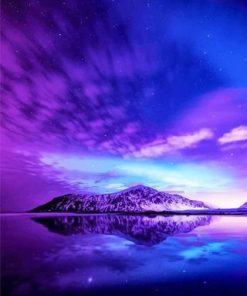 Beautiful Purple Sky Paint By Numbers