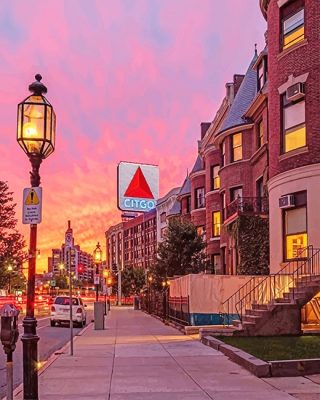 Boston Streets Paint By Numbers