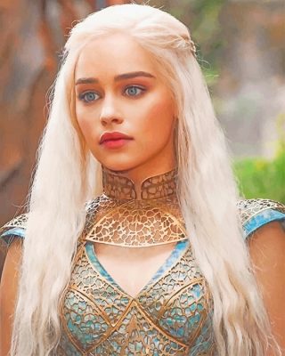 Daenerys Emilia Clarke Game Of Thrones Paint By Numbers