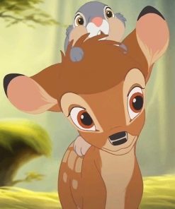 Disney Deer And Rabbit Paint By Numbers