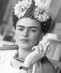 Frida Black And White Paint By Numbers