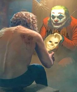 Joker In The Mirror Art Paint By Numbers