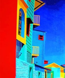 La Boca Argentina Art Paint By Numbers